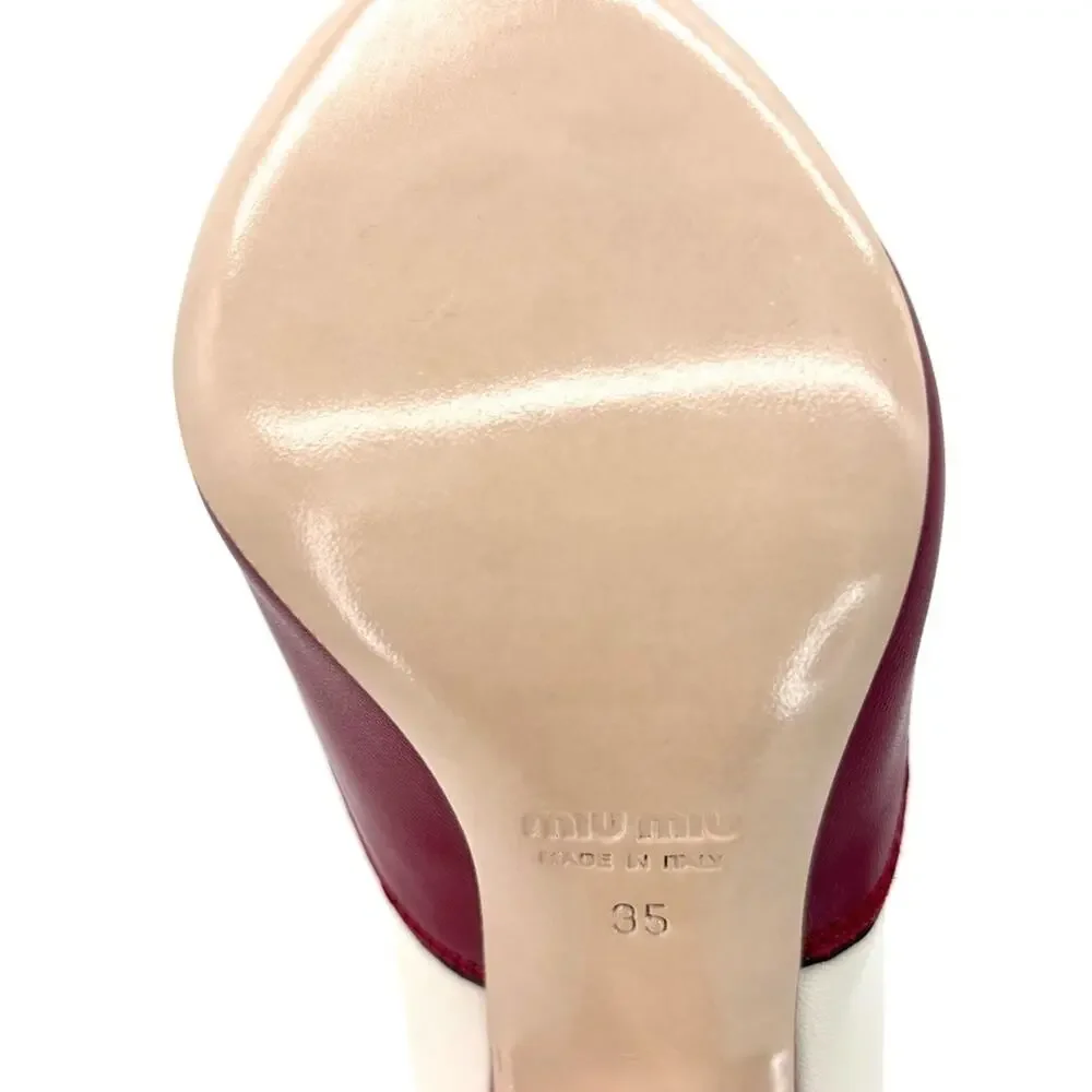 NIB Miu Miu SS2012 Runway Rose Peep Toe Western Booties 35